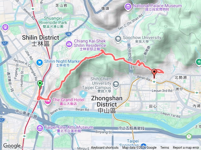劍潭捷運站到劍南路捷運站預覽圖