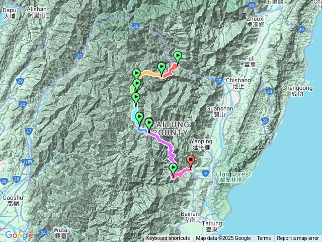 卑南東稜 (霧鹿林道進、延平林道出)