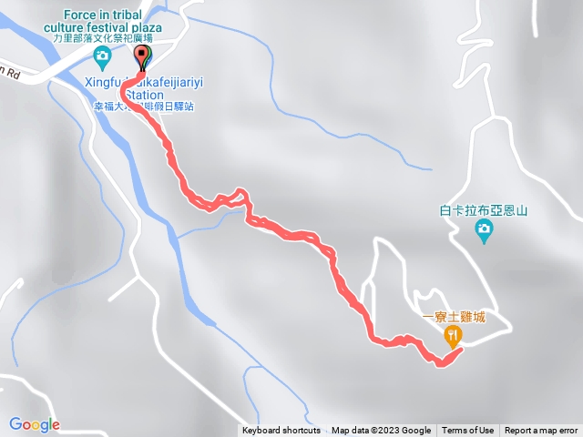 力里山到一寮休息站