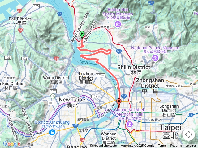 2024台北大縱走8(1/2) 關渡捷運站-大稻埕碼頭