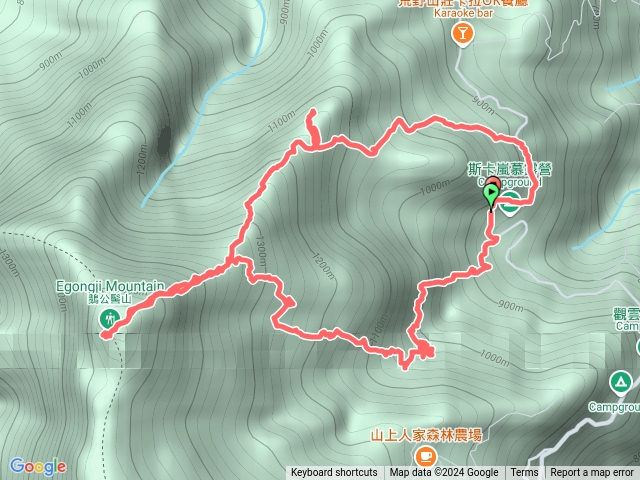 鵝公髻山-雲霧步道上、第二登山口下（山玲遊記預覽圖