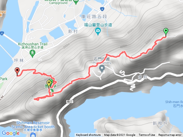 小百岳集起來溪洲山步道(福山巖登山步道)202147201517