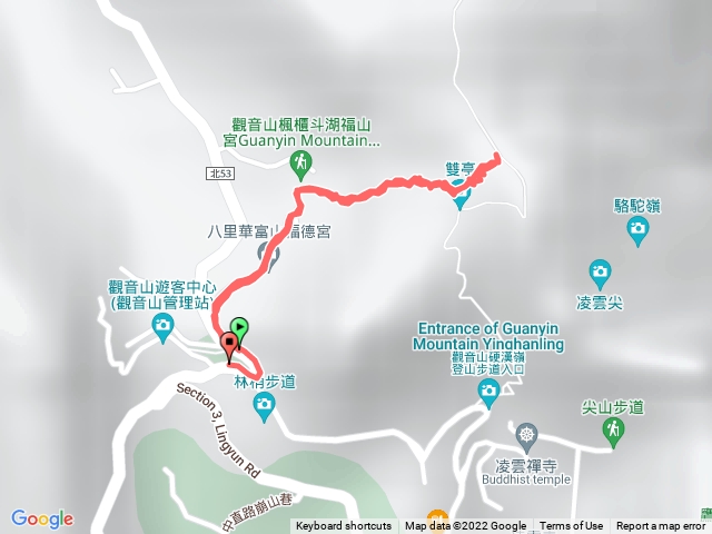 觀音山（到雙亭交叉路口）