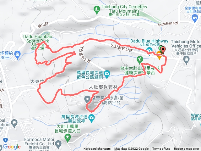 大肚環保公園+旗開得勝+萬里長城步道