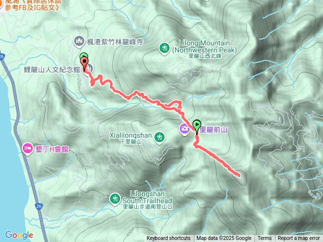 里龍山北登山口，高繞低回預覽圖