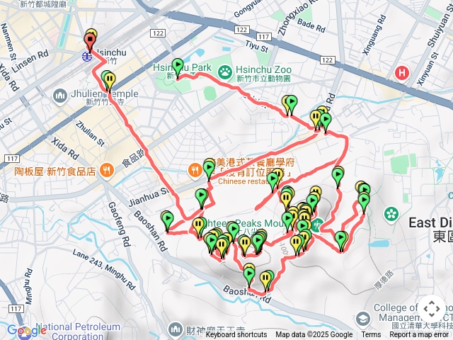 十八尖東西峰佛道