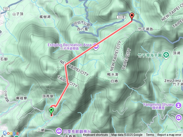 面天山，二子坪