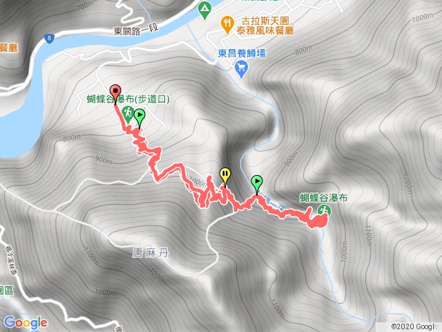 松鶴登山口-蝴蝶谷瀑布