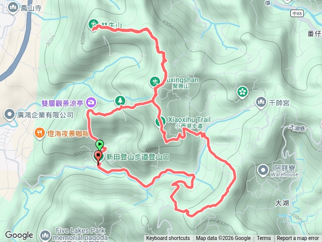聚興山-林牛山-大湖山縱走
