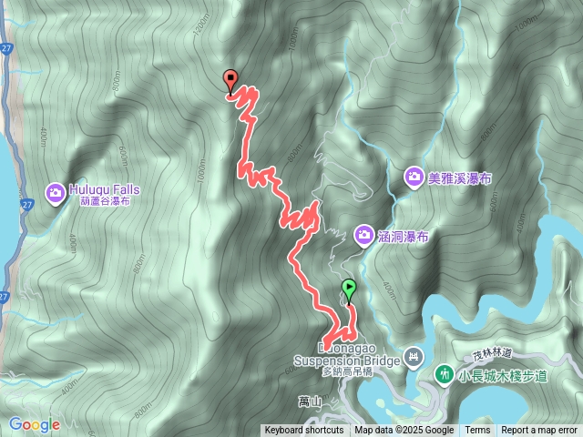 鳴海山舊茂林林道(騎機車 - 四叉路口至機車停車處)