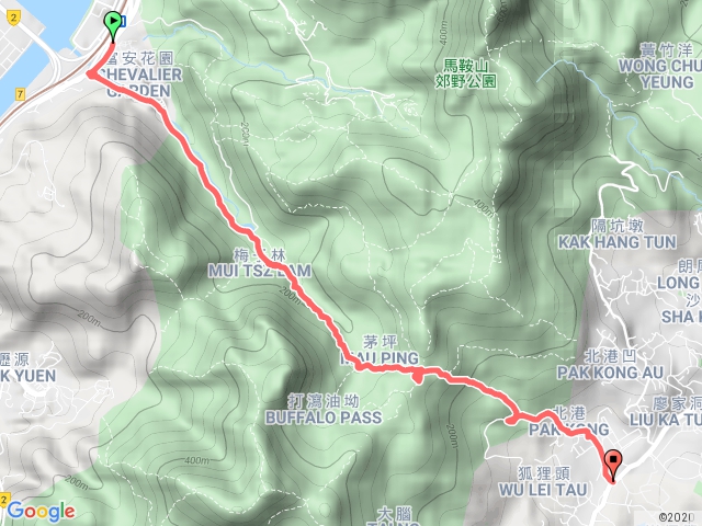 梅子林，茅坪新屋，茅坪坳，樹藤王，竹林隧道(北港古道) 