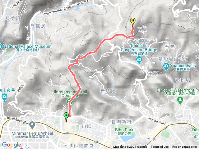 金面山到大崙頭山