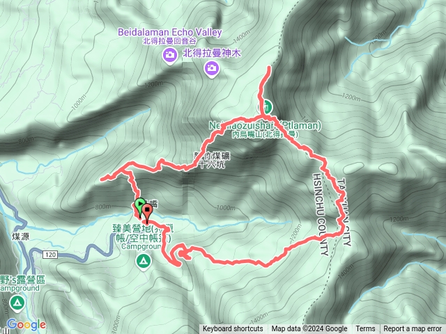 20241116煤源社區-攔沙壩-內鳥嘴山西南峰-內鳥嘴山-石桌-八五山古道O形-鳥嘴下山順O型