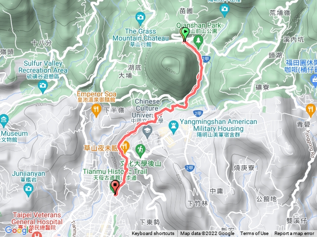 天母古道路陽明山公車總站