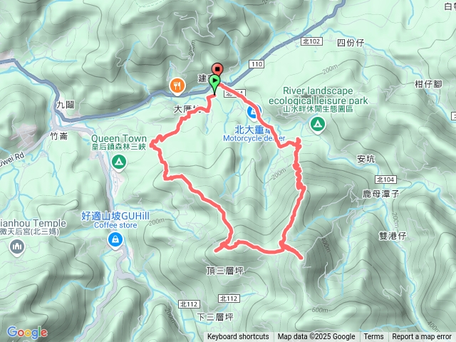 建安四秀-大厝坑山.鳥尾崙.鳥背尖.鳥嘴尖.鳥頭尖.竹崙山.麒麟山.保安宮.建安路