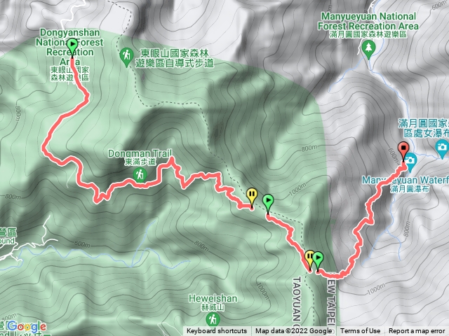 東滿縱走東進滿出