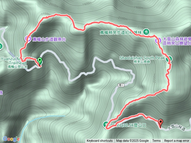 百大步道鳶嘴稍來步道20251115