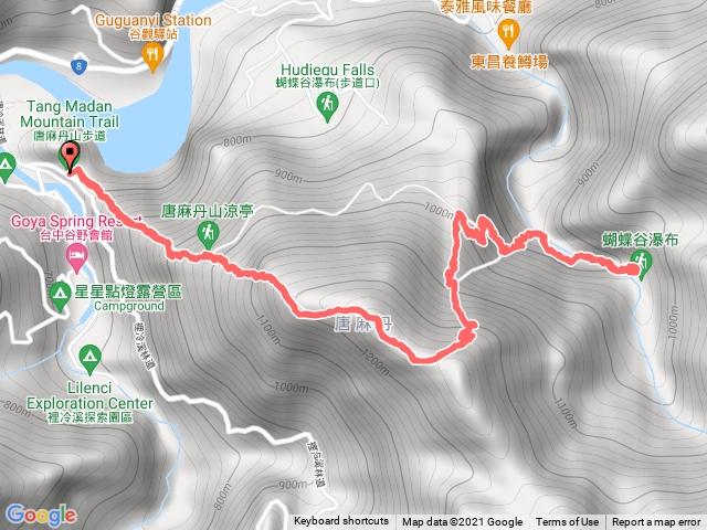 唐麻丹山 裡冷登山口下蝴蝶谷 