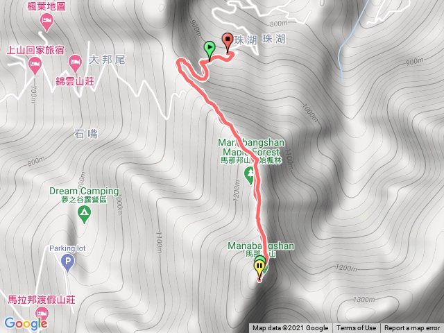 馬拉邦山珠湖登山口來回