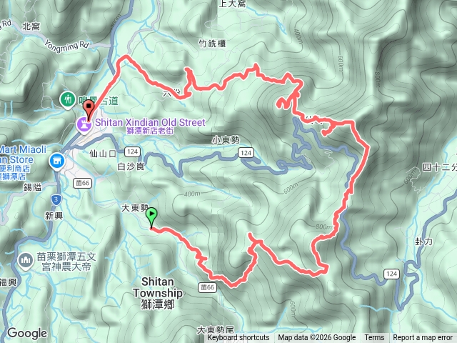 2021-10-30仙山古道南北段.gpx預覽圖