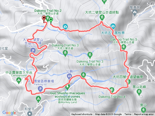 大坑2上4下回2停車場