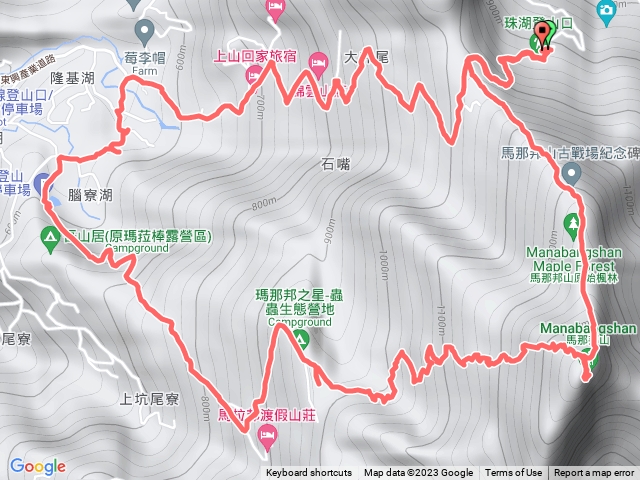 馬那邦山 O型縱走 (珠湖停車場起登)