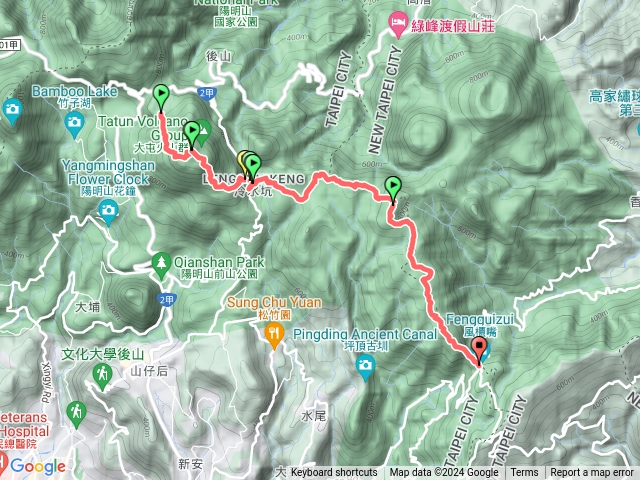 陽明山東段縱走（小油坑起）