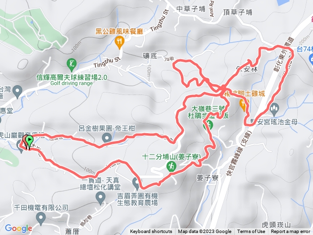 大嶺巷+123步道+和尚坡+139線道+一線天+福德巷+虎山嚴停車場