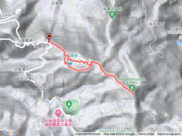 留龍頭-嶺頭山-嶺頭山東峰-金柑樹山-忘憂森林