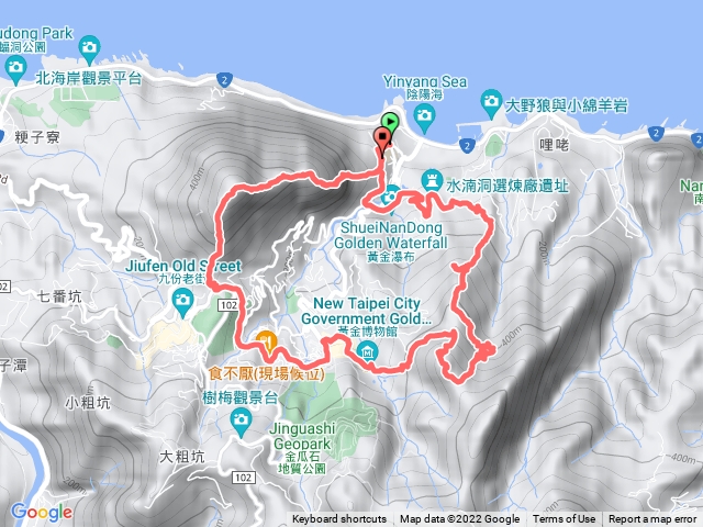 東北角 - 黃金一三二稜脈連走