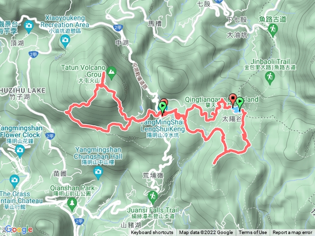 陽明山 七星山群峰連走擎天崗草原及碉堡