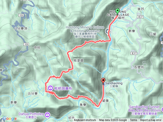 猴硐車站往三貂嶺車站預覽圖