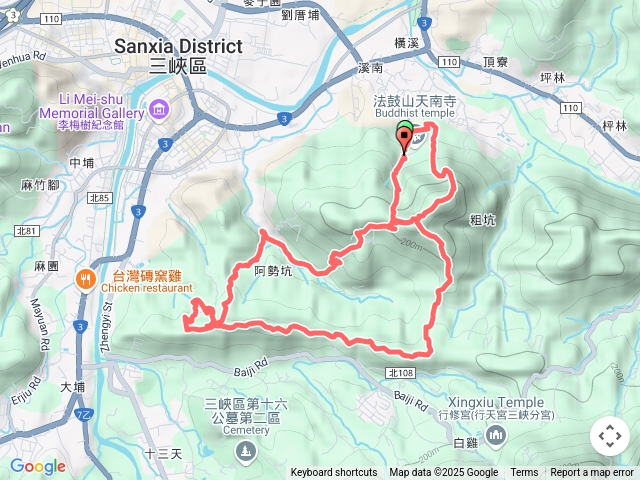 20250327 三峽橫溪三山(溪南尖-主公山-王公坑山) 8字行順訪血藤