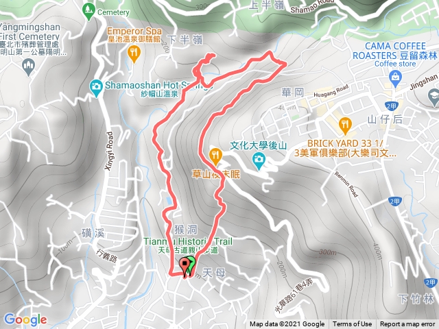 天母古道翠峰瀑布半嶺吊橋