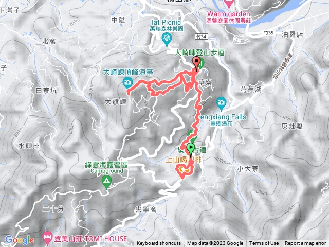 騎龍山、騎龍古道、大崎棟步道、大山背山連走。