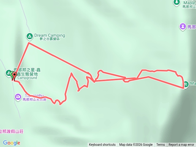 馬拉邦山天然湖登山口。