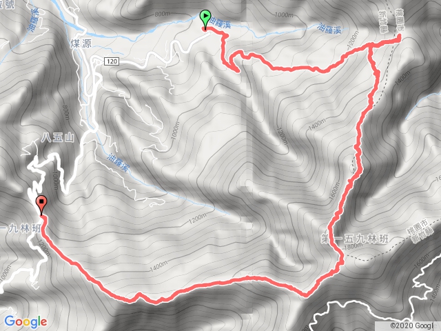 八五山古道縱走大混山各分遣所