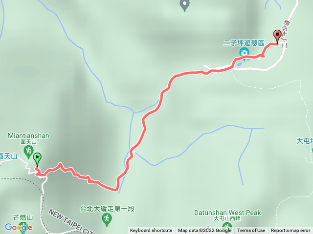 面天山往二子坪
