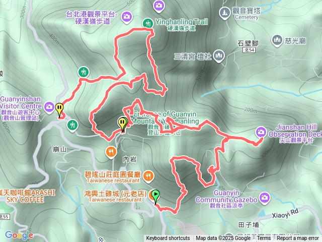 五路觀音山20連峰（小北插-潮音洞-尖山-大岩壁-龍女岩-青春嶺-駱駝嶺-北橫-硬漢嶺）