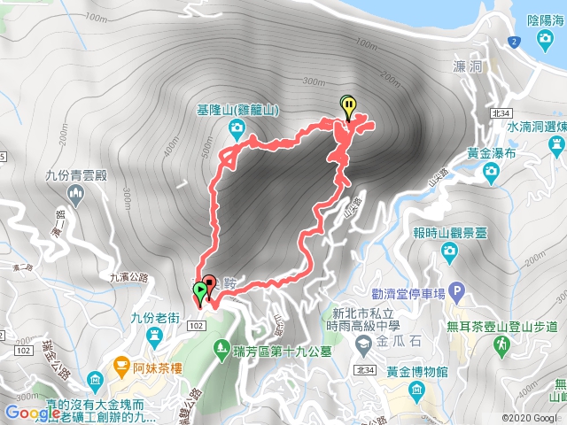 基隆山－雷霆峰（Ｏ型路線）