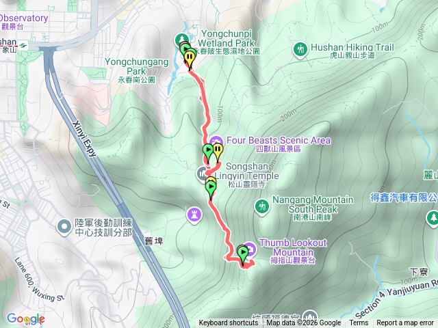 豹山溪步道-拇指山步道-拇指山觀景台