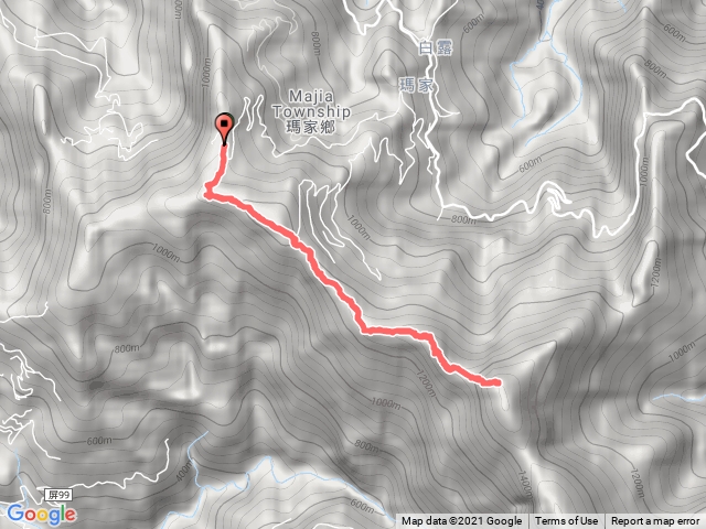 真笠東南峰、鱈葉根山