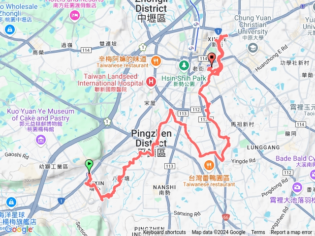 2024-11-04埔心石門大圳通學古道千頃第榮楊堂大坑崁溪老街溪石門圳堤道新街溪回中壢火車站