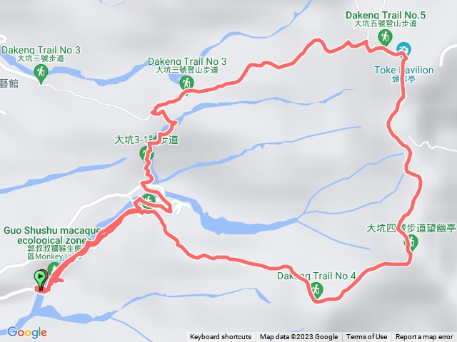 【小百岳041】台中 頭嵙山 大坑4號接大坑3/3-1號環狀路線