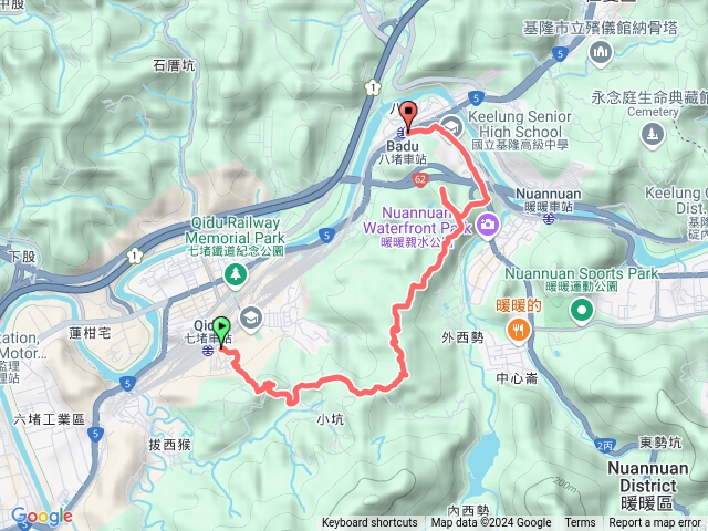 20241130七堵七上八下-益壽山-臥龍山-三疊山南峰-主峰-北峰-八堵山-八堵車站
