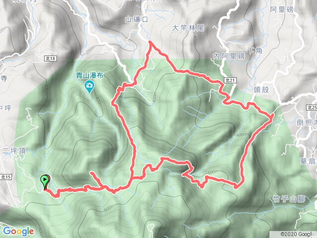 20200706二坪頂古道走竹里山阿里磅瀑布竹子山古道金石古道土地公嶺古道尖山湖紀念碑O形