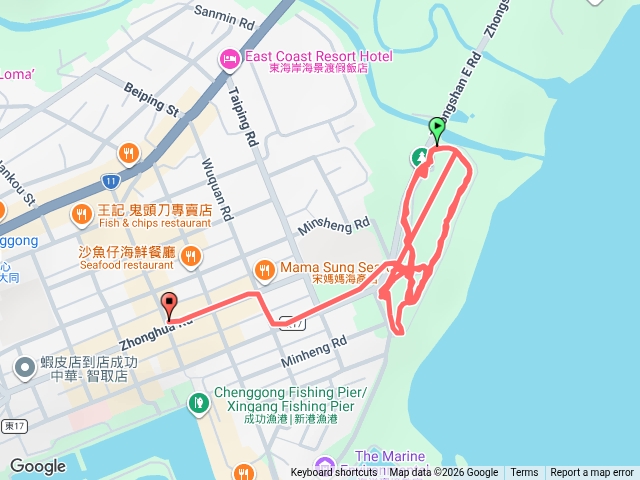成功鎮海濱公園慢跑