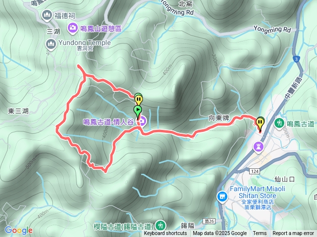 鳴鳳古道—南隘勇古道—綠色古道—延平古道預覽圖