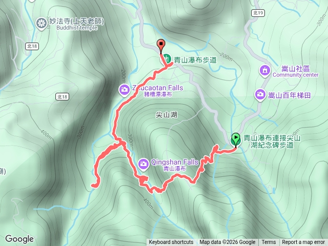 琳-尖山湖步道-青山瀑布-老梅瀑布（冷泉出水口）預覽圖