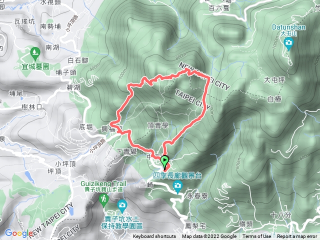 面天山-青天宮上興福寮下O型
